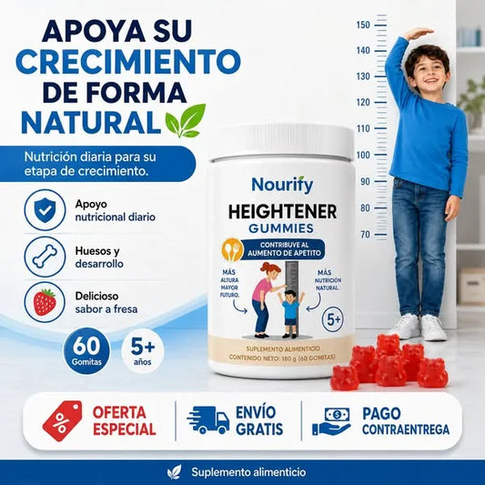 HEIGHTENER GUMMIES Suplemento Natural De Crecimiento paga 1 lleva 2